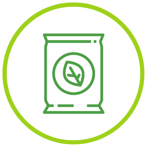 Fertiliser bag icon.